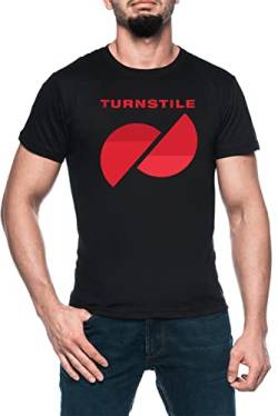 Turnstile Hardcore Schwarz T-Shirt Kurzarm Men's Black T-Shirt von Luxogo