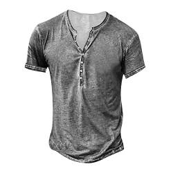 T-Shirts für Herren Shirts Herren Henley Shirt Herren Kurzarm Henley Shirt Herren Herren T Shirts Hemd Herren Slim Fit Hemd Slim Fit Herren Herren T Shirt V Ausschnitt Slim von Lxitoler