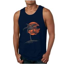 Tank Top Herren Ärmelloses T-Shirt für Männer Tank Top Herren Baumwolle Trägershirt Herren Tank Shirts Sommer Herren Tank Top Herren Gym Stretch Bequeme T Shirt Tank Top von Lxitoler