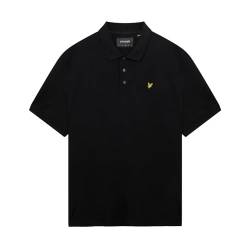 Lyle & Scott Poloshirt, einfarbig, Anthrazit meliert, jet black, 5XL von Lyle & Scott