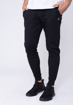 Lyle & Scott - Skinny Jet Black - Jogginghose - Schwarz - XXL - 100% Bio-Baumwolle,Schweiß von Lyle & Scott