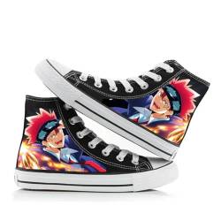 Anime Mashle: Magic and Muscles Sneakers, Lemon Irvine Schnür High Top Canvas Shoes, Freizeit Sport Schuhe Bedruckte Modische Street Trend Skateboardschuhe von Lzrong