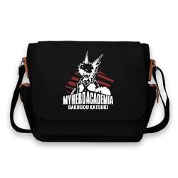 Lzrong Anime MHA Umhängetasche, Midoriya Izuku Botentasche, Todoroki Shouto Unisex Freizeit Crossbody Bag Kuriertasche, Bakugou Katsuki Oxford Gewebe Tasche, Dabi Große Kapazität Schultertaschen von Lzrong