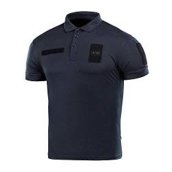 Coolmax Tactical Polo-Shirt Duty-Uniform, feuchtigkeitsableitend, kurze Ärmel - Blau - Klein von M-Tac