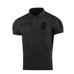 M-Tac Tactical Performance Poloshirt für Herren, Baumwolle, 65/35, Militär-Stil - Schwarz - Mittel von M-Tac