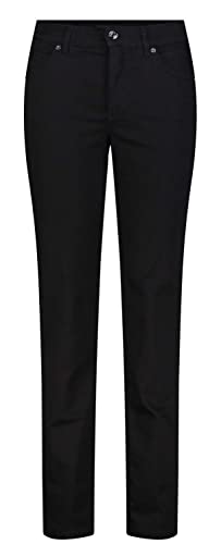 MAC Damen Straight Leg Jeanshose Melanie, Schwarz (Black- black D999), W44/L30 von MAC Jeans