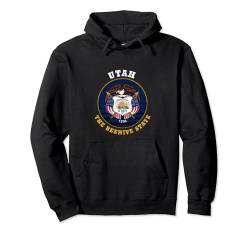 UTAH BEEHIVE STAATSFLAGGE Pullover Hoodie von MADJACK TEES