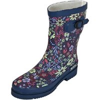 MADSea Flower Gummistiefel mit rutschfester Laufsohle und buntem Blumenprint von MADSea