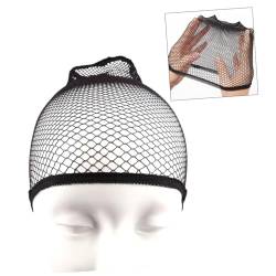 MAGICLULU 3St Perückennetz dehnbare Perückenkappe Bly Hair leimlose Perücke Mesh Dome Cap light fronleichnam schwarze Perücke Haarnetz Schal Elastizität Bowler Hut schwarze Strümpfe Fräulein von MAGICLULU