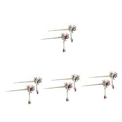 MAGICLULU 8 Stk Schmetterlings-haarnadel Vintage-haarschmuck Haarspangen Aus Metall Haarspangen Mit Chinesischen Quasten Blumenhaarstäbchen Außerirdischer Strass Palast von MAGICLULU