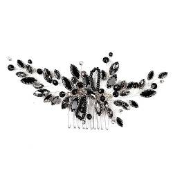 MAGICLULU Kamm Braut Hochzeitskopfschmuck Hochzeit Kopfschmuck Strass Tiara Haar Schmücken Plastik von MAGICLULU