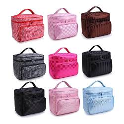 MAGICLULU Makeup Tasche Make-up-Tasche mit großer Kapazität Reise-Make-up-Set lippenstifte lippenmaske Make-up-Taschen Kosmetiktasche Organisator bilden Kosmetikkoffer Reißverschluss Reisen von MAGICLULU