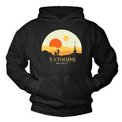 MAKAYA Kapuzenpullover Herren/Jungen - Tatooine Star - Hoodie Geschenke für Jungs L von MAKAYA