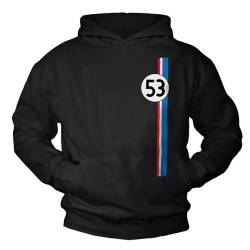 MAKAYA Kapuzenpullover Herren mit Aufdruck Auto Tuning Motiv 53 Hoodie Pullover mit Kapuze Sweatshirt Geschenke Schwarz XXL von MAKAYA