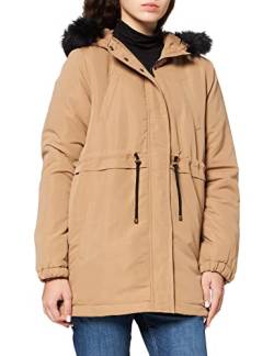 MAMALICIOUS Damen Mljessa 2in1 Short Parka A., Tigers Eye, L von MAMALICIOUS