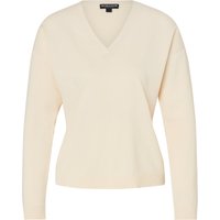 MANGUUN collection Pullover, V-Ausschnitt, für Damen, weiß, S von MANGUUN collection