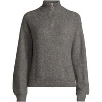 MANGUUN Pullover, Troyerkragen, für Damen, grau, M von MANGUUN