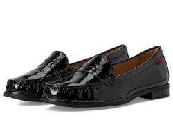 Damen Penny Loafer aus echtem Leder, bequem zum Hineinschlüpfen, Black Patent 1, 40 EU von MARC JOSEPH NEW YORK