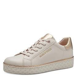 MARCO TOZZI Damen Sneaker flach Vegan Freizeit, Beige (Cream Comb), 40 EU von MARCO TOZZI