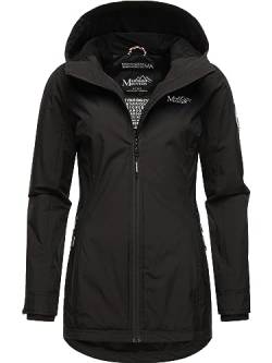 MARIKOO Damen Übergangsjacke leichte Jacke mit Kapuze Honigbeere Black Gr. M von MARIKOO