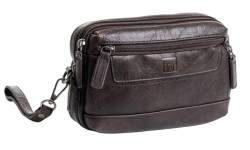 MATTIES Unisex Reportero Nappa Handtasche, Kaffeebraun von MATTIES