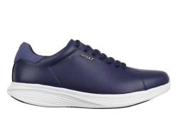 MBT KUNI LACE UP Sportschuhe für Herren im modernen Stil. Anatomische und bequeme Wanderschuhe. Physiologisches Schuhwerk für Komfort und Stabilität mit gebogener Sohle. Sneakers mit Schnürung. Blau von MBT