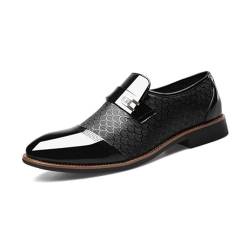 Herren Anzugschuhe Business Schuhe Herren Anzugschuhe Klassischer Derby Oxford Hochzeit Schuhe Schnürschuh Lederschuhe Formal Shoes Klassischer Lackschuhe,Schwarz,48 EU von MBTSQOIO