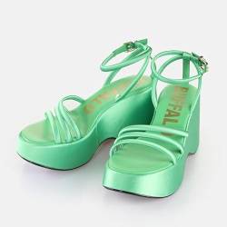 BUFFALO Joy Mss Sandal (Green, EU Schuhgrößensystem, Jugendliche, Damen, Numerisch, M, 37, 41) von MCS Baha