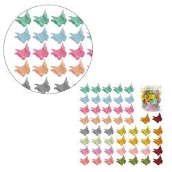 Haarspangen mit kleinen Schmetterlingen, verschiedene Farben, 50 Stück von MEELYHOME