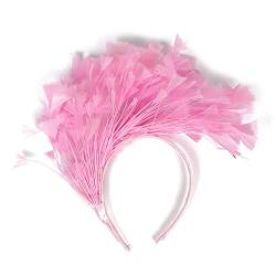 MEELYHOME Flapper-Feder-Stirnband, farbiges Feder-Stirnband, Mütze, Kopfbedeckung, Feder-Fascinator, Stirnband von MEELYHOME