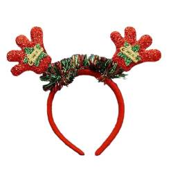 MEELYHOME Weihnachts-Stirnband für Damen und Mädchen, tägliches Tragen, Foto-Requisiten, Party, Kostüm, Cosplay, Haarschmuck, Weihnachts-Kopfbedeckung für Frauen von MEELYHOME