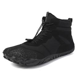 MEGAHERZ Baumwollschuhe für Männer und Frauen, Baumwollschuhe, gekreuzte Kanten, Outdoor, Sport, Freizeit, Schneestiefel, Winterschuhe, Schwarz , 37 EU von MEGAHERZ