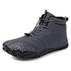 MEGAHERZ Baumwollschuhe für Männer und Frauen, Baumwollschuhe, gekreuzte Kanten, Outdoor, Sport, Freizeit, Schneestiefel, Winterschuhe, hellgrau, 43 EU von MEGAHERZ