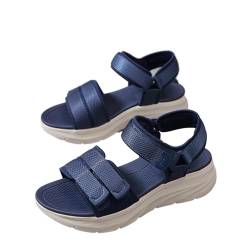 MEIION bergxperten Orthosport sportliche Schmerzlinderungs Sandalen Bequeme sportliche Damen-Plateausandale mit 3 verstellbaren Klettverschlüssen von MEIION