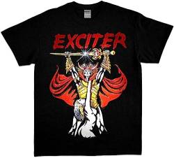 Exciter Long Live The Loud Speed Metal Band Men's Black T Shirt Black L von MENKA