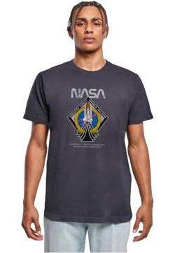 Merchcode Herren T-Shirt NASA - STS135 T-Shirt, Regular Fit, 100% Cotton, von MERCHCODE