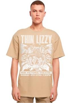 Merchcode Herren T-Shirt Thin Lizzy - New Victoria Theatre Heavy Oversize Tee, Oversized Fit, 100% Cotton, von MERCHCODE