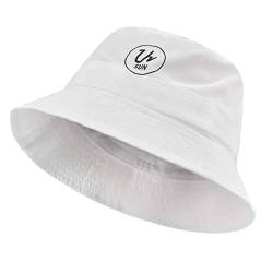 MFAZ Morefaz Ltd Bucket Hut Jungen Mädchen Mütze Kappe Kinder UV UPF 50+ Sonnenschutz (White) von MFAZ Morefaz Ltd