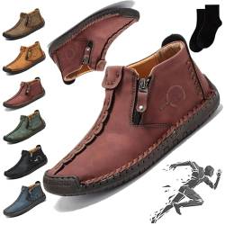 Phanile Herrenschuhe, Phanile Herren-Outdoor-Wanderschuhe Mit Bequemer Fußgewölbeunterstützung, Atmungsaktiv, Rutschfest, Mit Reißverschluss, Orthopädische Schuhe, Outdoor-Freizeit-Arbeitsstiefel, Sli von MGHN