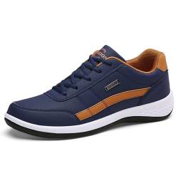 MIEHUIAI Herren Orthopädische Ergonomische Schmerzlinderungs Komfortschuhe Outdoor Turnschuhe Sneakers Freizeitschuhe Orthoback Schuhe(8001 Blau,43EU) von MIEHUIAI