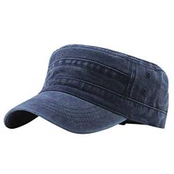 MINGCHE Baseballmütze für Männer Frauen Verstellbare unstrukturierte Dad Cap Vati-Hut-Fernlastfahrer-Hüte Mode Sonnenhut Outdoor Schirmmütze Für unterwegs, Herren Damen Mütze, Navy, M-L von MINGCHE