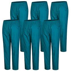 MISEMIYA - Pack 6 Pcs - Arbeitshosen Unisex ELASTISCHE Taille UNIFORM KLINIK Krankenhaus Reinigung TIERARZT Gesundheit GASTGEWERBE - X-Large, Verde 3B von MISEMIYA