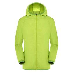 MJIQING Regenjacke Herren Damen Wasserdicht Sonnenschutz Packbare Ultraleichte Windjacke Fahrrad Regenmantel mit Kapuze Einfarbig Outdoorjacke Atmungsaktiv Sommerjacke Regenponcho sale angebote von MJIQING