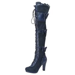 MJISG Stiefel Damen Mit Absatz Mini-Stiefel Für Frauen,klassische Mini-Stiefelette Mit Fell Gefüttert,warme Mit Fell Gefütterte Winterstiefel Mit Anti-Rutsch Damen Boots Schneeschuhe von MJISG