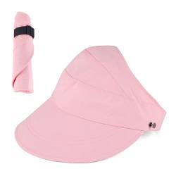 MK MATT KEELY Sonnenhut Damen Faltbarer UV Schutz Sommerhut Outdoor Visor Cap für Golf Reisen Wandern,Rosa von MK MATT KEELY