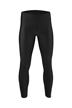 ML-Sport24 Herren Leggings glänzend Stretch Shiny 80% Polyamid 20% Elasthan, XXL, Schwarz von ML-Sport24