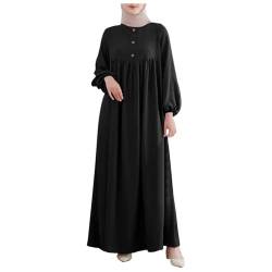 MNRIUOCII Kleidung FüR Muslimische Frauen Muslim Kleider Gebetskleidung Gebetsteppich Islamische Langarm Kleid Gebetskleid Für Ramadan Kaftan Arabisch Robe Lang Muslimkleid von MNRIUOCII