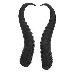 MOBUTOFU 1 Paar DIY Croissant Haarschmuck Horn Requisiten Für Halloween Cosplay Kostüm Requisiten Cosplay Partyzubehör DIY Stirnband Hörner Kunststoff Geweih Hörner Stirnband DIY Geweih von MOBUTOFU