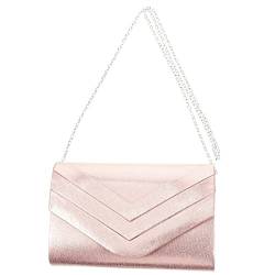 MOBUTOFU Elegante Clutch Damen Aus Satin Abendtasche Im Umschlag Stil Tragbare Handtasche Für Hochzeiten Partys Und Besondere Anlässe Modische Geldbörse Für Den Abendgebrauch von MOBUTOFU