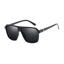 MOBUTOFU Retro Vintage Unisex Sonnenbrille Flache Rahmen Modisch Und Leicht UV400 Schutz Ideal Für Damen Und Herren Perfekt Für Alltag Und Freizeit von MOBUTOFU